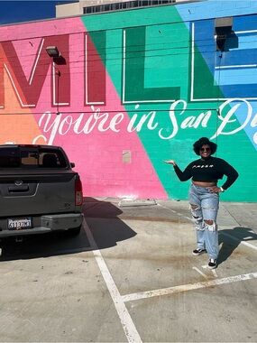 Fashion Nova Black 'F.R.E.S.H' Cropped Sweatshirt